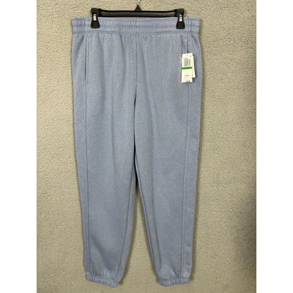 Hippie Rose Juniors' Relaxed Jogger Sweatpants Pockets Size Large Color Blue NWT